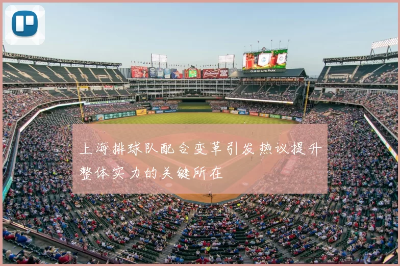 上海排球队配合变革引发热议提升整体实力的关键所在